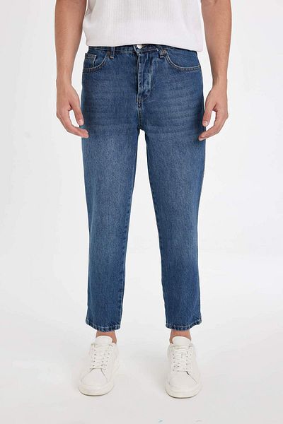 DeFacto Slim Crop Fit Slim Fit Talie normală Pantaloni de jeans cu picioare înguste B8324AX24SM