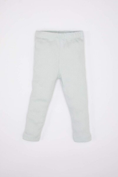 DeFacto Kız Bebek Nakışlı Uzun Kollu Fitilli Kaşkorse Pijama Takımı B9239A524SP