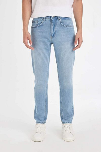 DeFacto Slim Tapered Fit Slim Fit Talie normală Pantaloni de jeans cu picioare îngustate C4220AX24SP