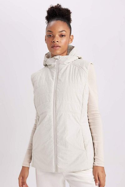 DeFacto Vestă sport cu glugă, rezistentă la vânt, slim - Fit, hidrofugă, gonflabilă B2070ax24sp