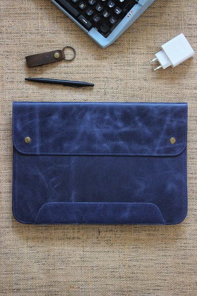 matleather 13-14 Inch Genuine Leather Laptop Bag - MacBook Ultrabook Matebook Case Compatible