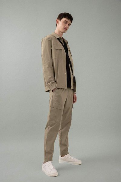DeFacto Jogger Summer Fabric Pants with Cargo Pockets All Direction Stretching Drawstring Straight Leg B6580Ax24Sp