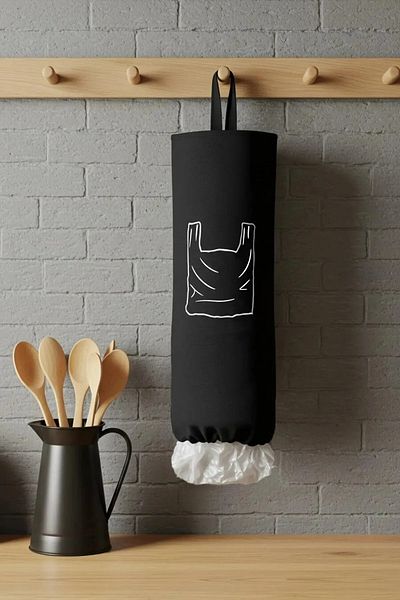 Paris Home Hanging Bag Organizer, Black Bag Holder, Kitchen Organizer Bag Organizer, Bag Basket