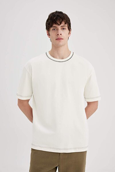 DeFacto Oversize Fit Crew Neck Short Sleeve T-Shirt B4936ax24sp