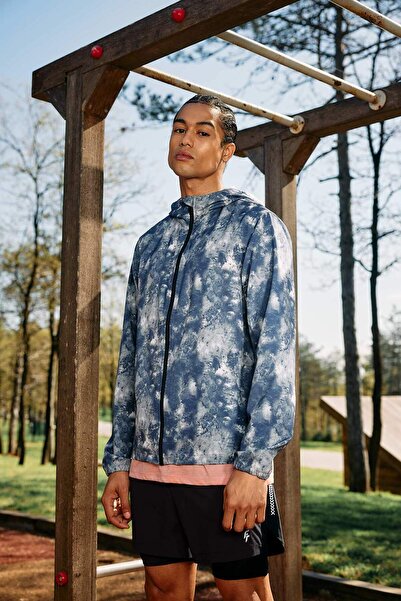 DeFacto DeFactoFit Mevsimlik Baharlık Mont Su İtici Slim Fit Dar Kesim Kapüşonlu File Astarlı Esnek Dokulu B