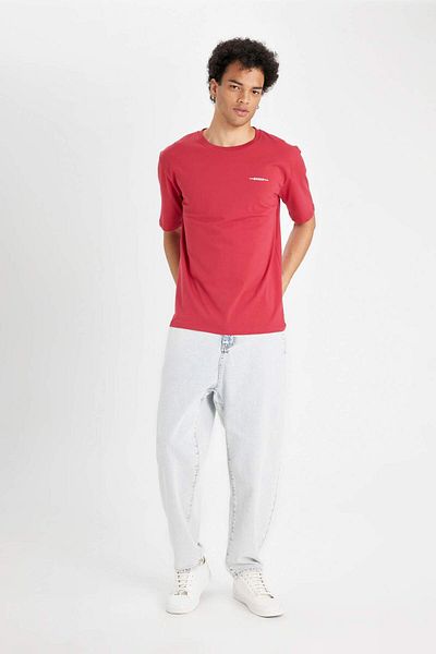 DeFacto Regular Fit Crew Neck Printed Short Sleeve T-Shirt B5077Ax24Sp