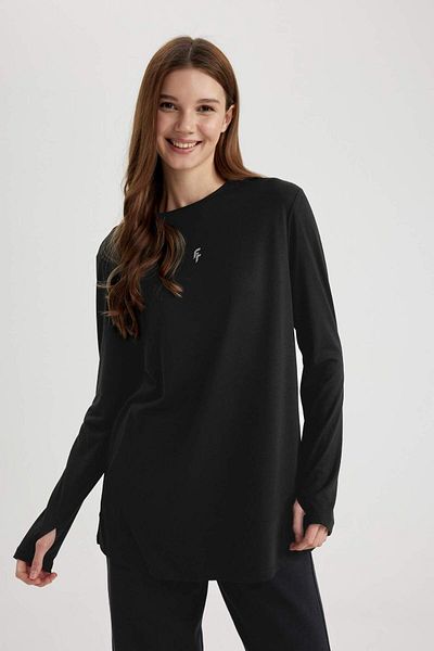 DeFacto Defactofit Crew Neck Sportsman Long Sleeve Tunic T-Shirt B4636Ax24Sp