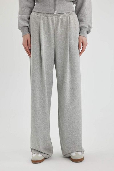DeFacto Pantaloni de sport cu picioare largi și largi, cu buzunare, cu talie elastică, C3206AX24SP