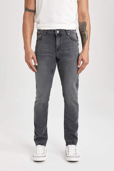 DeFacto Carlo Skinny Fit Extra Slim Fit Talie normală Pantaloni de jeans cu picioare extra înguste B3619AX24SP