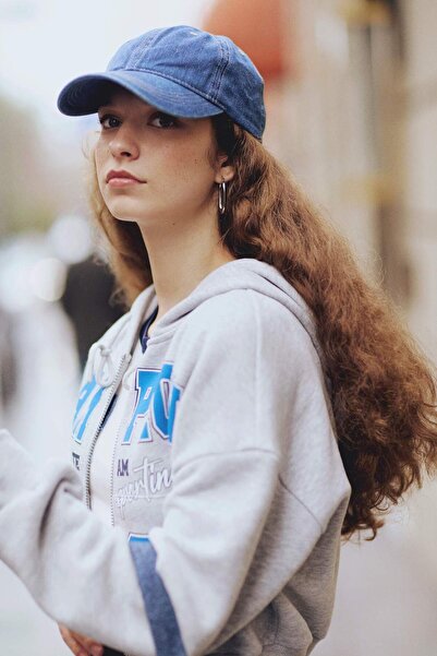 DeFacto Coool Oversize Fit Wide Fit Hooded Printed Thick Sweatshirt Cardigan C3209Ax24Sp