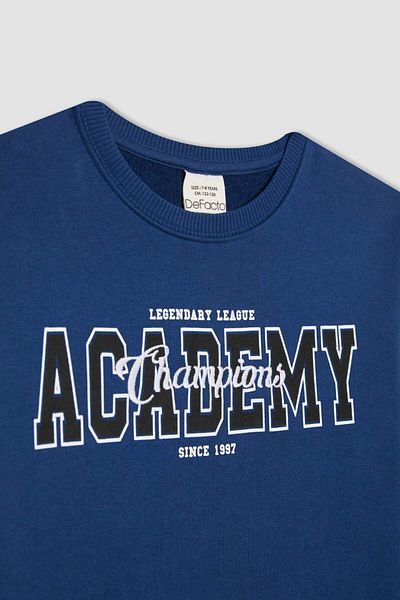 DeFacto Boy's Crew Neck Printed Sweatshirt B7103a824sp