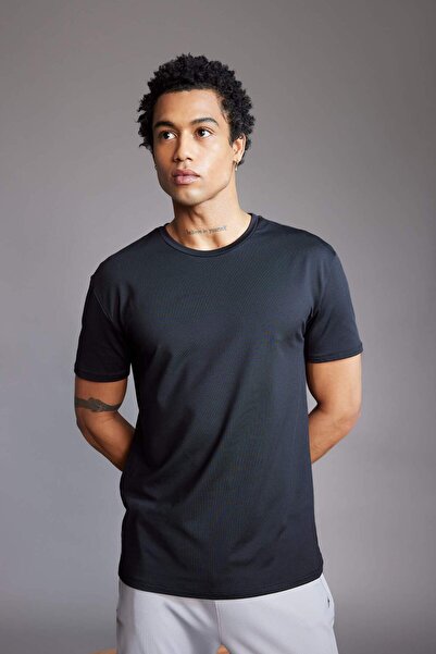 DeFacto Βασικό μπλουζάκι με κοντό μανίκι Crew Neck - Fit Standard B4593ax24sp