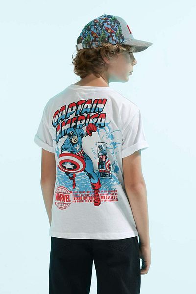 DeFacto Boy's Marvel Comics Crew Neck Short Sleeve T-Shirt B7216A824Sm