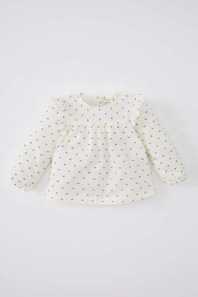 DeFacto Baby Girl Crew Neck Long Sleeve Shirt B9736A524Sp