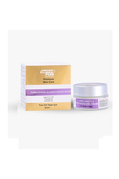 Softto Plus Torba ve Morluk Karşıtı Göz Altı Kremi 20 ML