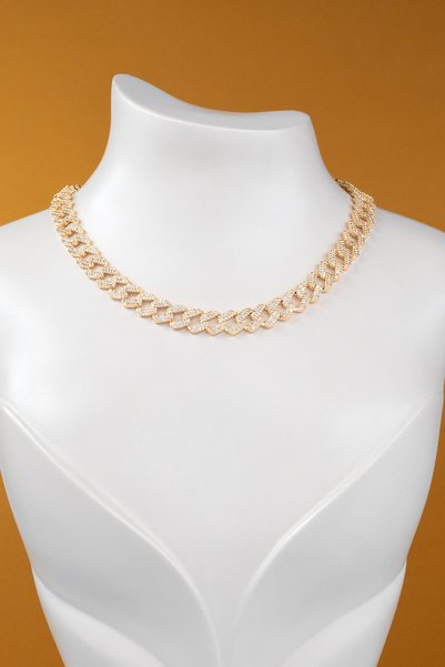 Bijuty Zircon Stone Gold Color Gourmet Necklace