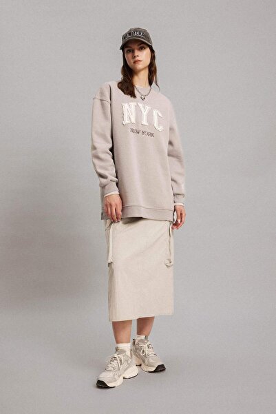 DeFacto A Kesim Paraşüt Uzun Boy Etek B8404AX24SP