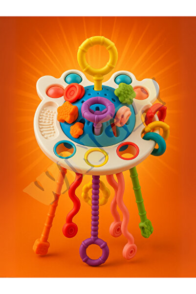 Wingzy Duyusal Montessori Bebek Oyuncağı Toplu,Çekme İpli