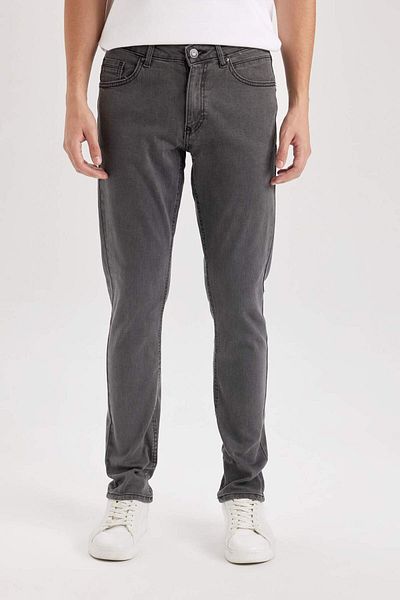 DeFacto Pedro Slim Fit, model îngust, talie normală, pantaloni de jeans cu picioare înguste C1779AX24SP