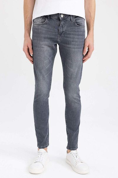 DeFacto Carlo Skinny Fit Extra Slim Fit Talie normală Pantaloni de jeans cu picioare extra înguste A2140AX24SP