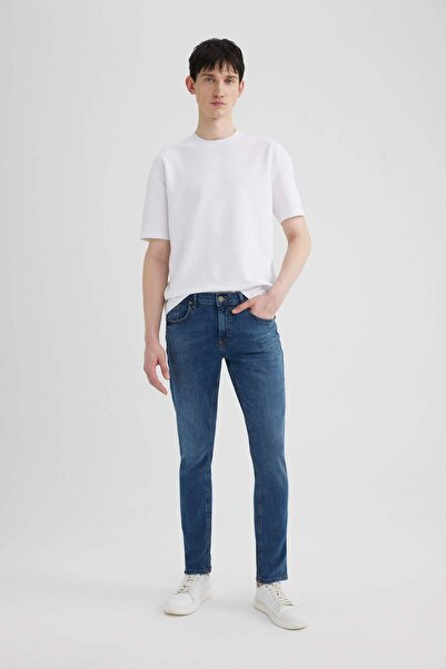 DeFacto Carlo Skinny Fit Екстра вузький крій, нормальна талія, екстра вузькі штанини, джинси B4671AX24SP