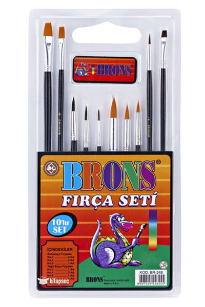Brons Karma Fırça Seti 10'lu / BR-248
