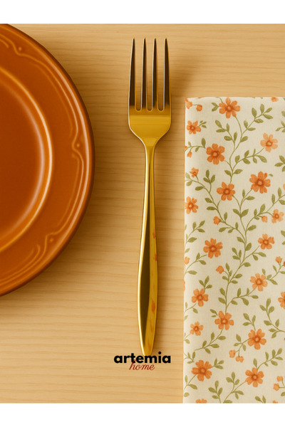 DMR LİFE New Vega Gold Cutlery Set 30 Pieces for 6 People