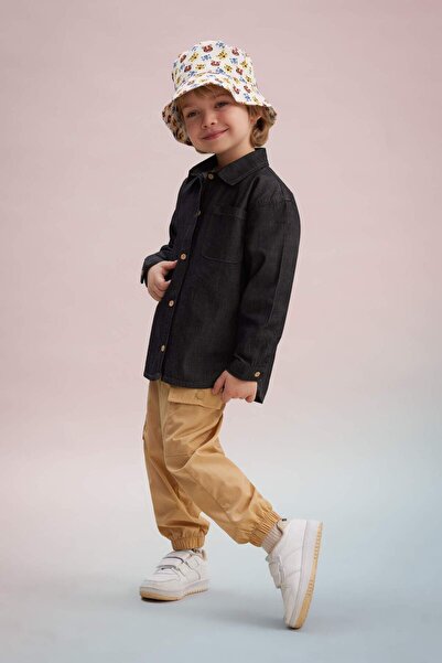 DeFacto Baby Boy Cargo Fit Gabardine Trousers C0639A524Sp