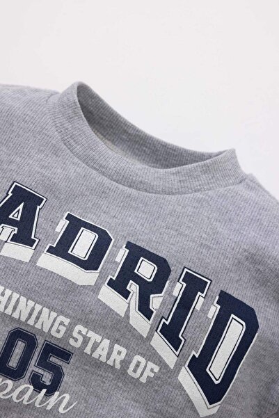 DeFacto Baby Boy Printed Thessaloniki Fabric Sweathirt Tracksuit 2 Piece Set B3179A524Sp