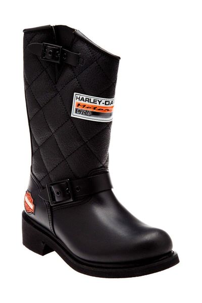 Harley Davidson Cizme casual din piele uleiată neagră Laconia 644 pentru femei