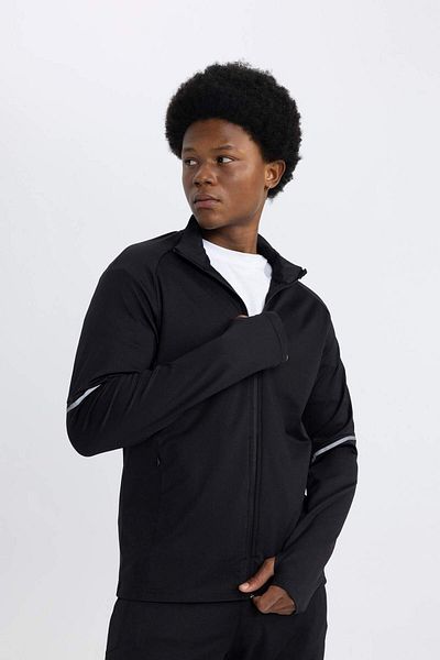 DeFacto Slim Fit Sports Tobacco Top Zipper Sweatshirt B4534Ax24Sp