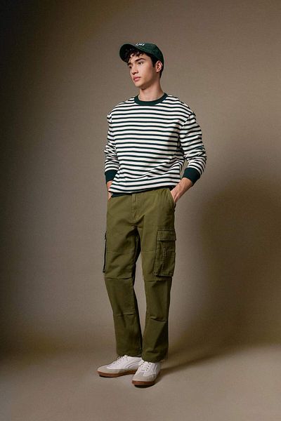 DeFacto Pants Wide Leg Fit Wide Fit Regular Waist Wide Leg Cargo Pocket B1915Ax24Sp