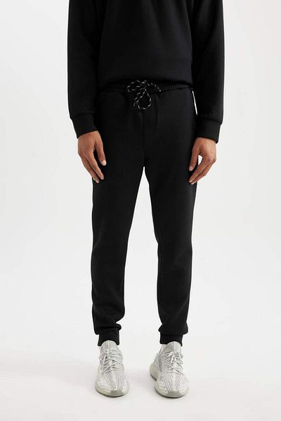 DeFacto DeFactoFit Sportsman Jogger melegítőnadrág Slim Fit, szorosan illeszkedő búvárhálós szabványos szár C0485AX23W