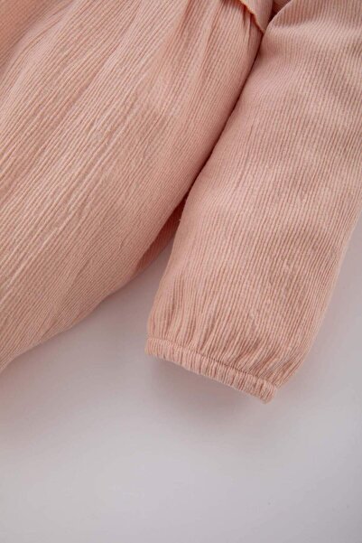 DeFacto Baby Girl Long Sleeve Basic Solid Dress B7753A524Sp