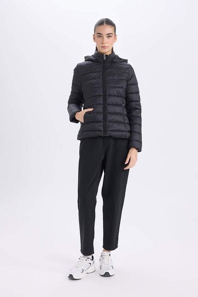 DeFacto Windproof Hooded Puffer Jacket - Water Repellent, Regular Fit B2030Ax24Sp