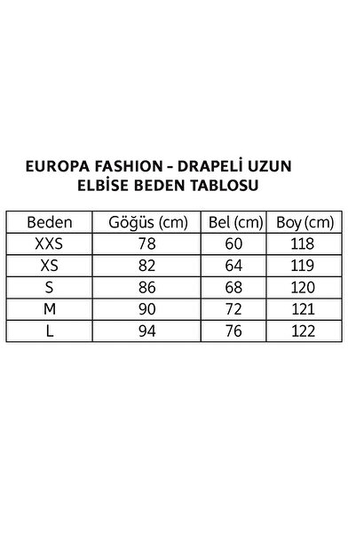 EUROPA Drapeli uzun elbise