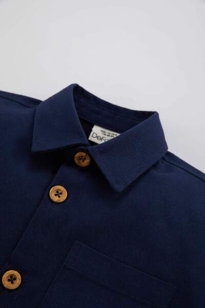 DeFacto Erkek Bebek Twill Uzun Kollu Gömlek B8054A524SP