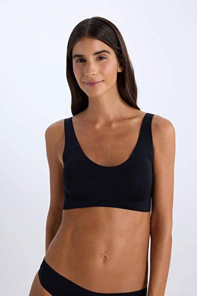 DeFacto Fall in Love Çıkarılabilir Pedli Lazer Kesim Balenli Bra B3794AX23WN