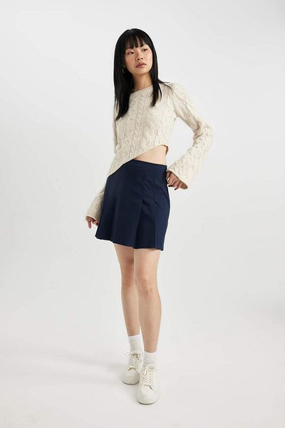 DeFacto Slim Fit Slim Fit Crew Neck Sweater Sweater C1519Ax23Wn