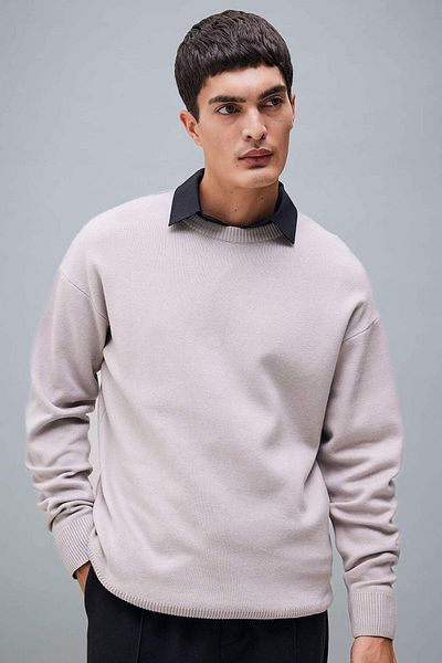 DeFacto Pulover negru Relax Fit cu guler rotund Basic Duz Tricot A8449AX23WN