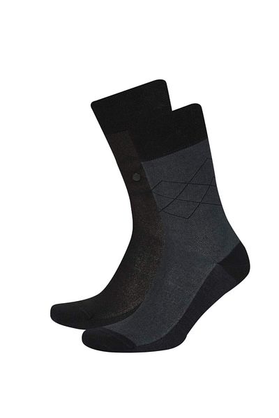 DeFacto Men's Seamless 2-Piece Bamboo Long Socks C2535axns