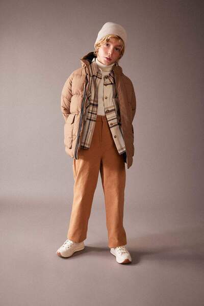 DeFacto Boy's Water Repellent Hooded Coat A2724A823Wn