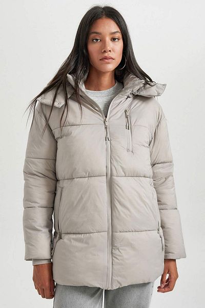 DeFacto Relax Fit Hooded Waterproof Puffer Jacket - A7167ax23wn