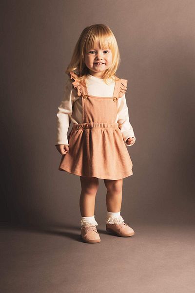 DeFacto Baby Girl Long Sleeve T-Shirt Salopet Dress Pantyhose 3 Piece Set B2988A523Wn