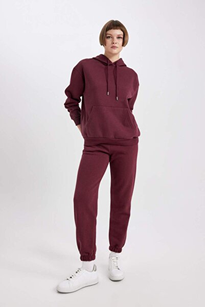 DeFacto Thick Jogger Sweatpants with Elastic Waist and Laces with Pockets V2700Az23Wn