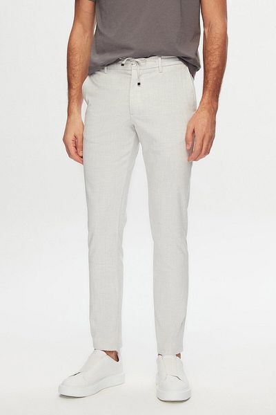 D'S Damat Ds Groom Slim Fit Stone Elastic Waist Drawstring Zipper Lycra Comfortable Jogger Pants