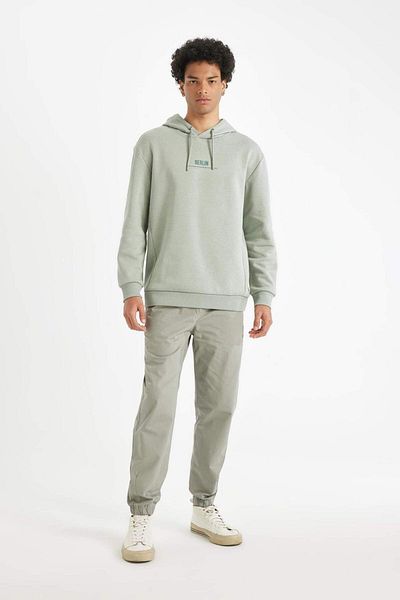 DeFacto Relax Fit Hooded Printed Thick Sweatshirt Y9652Az23Wn