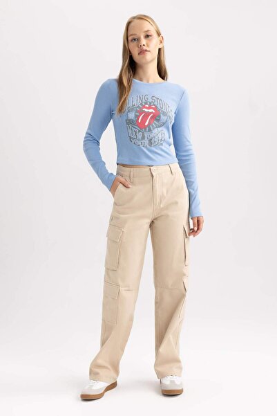 DeFacto Tricou cu mânecă lungă Coool Rolling Stones B3031AX23AU