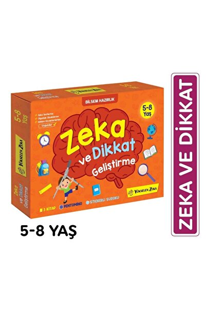 yükselen zeka 5-8 Yaş Zeka ve Dikkat Geliştirme Seti (Zeka Testleri, Okul ve Sınav Başarısı, Düşünme Becerileri, P