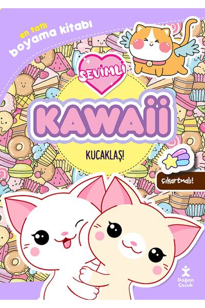 Doğan Çocuk Kawaii Boyama Kitabı Kucaklaş